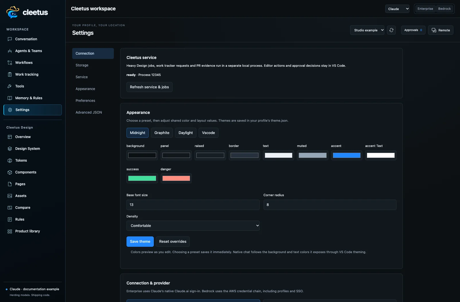 Service status and jobs